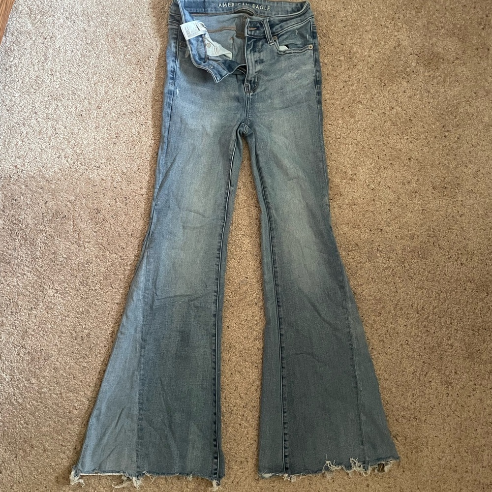 American Eagle Outfitters Light Blue Flare Jeans